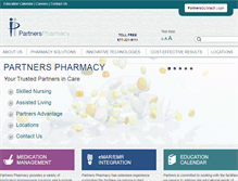 Tablet Screenshot of partnerspharmacy.com